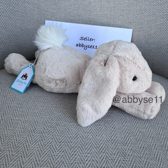 Jellycat Small Smudge Rabbit Plush Toy NWT 100% Authentic SMG3R - Picture 2 of 6